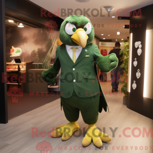 Olive Eagle maskot kostume...