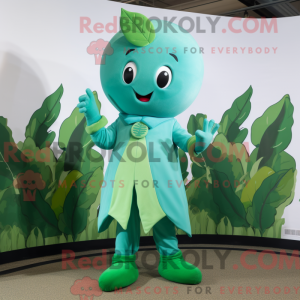 Cyan Beanstalk mascot...