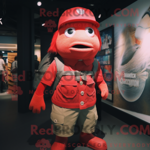 Red Cod-maskotdraktfigur...