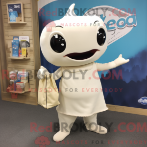 Cream Stingray maskot...