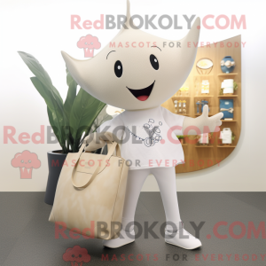Cream Stingray maskot...