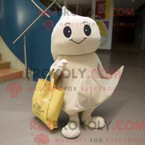 Cream Stingray maskot...