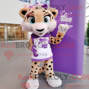 Lavender Cheetah mascot...