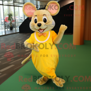 Yellow Mouse mascot costume...