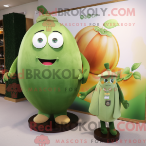 Olive Melon mascot costume...