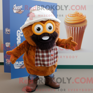 Rust Cupcake mascot costume...