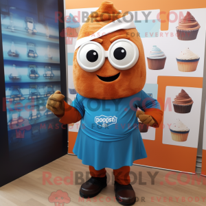 Rust Cupcake mascot costume...