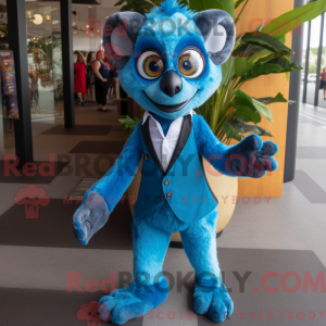 Blauer Lemur Maskottchen...