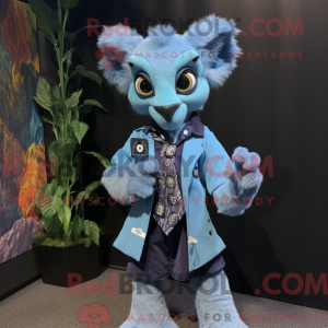 Blauer Lemur Maskottchen...