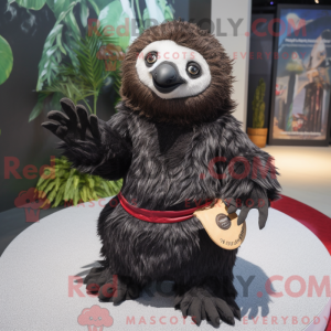 Black Sloth mascottekostuum...