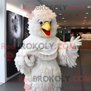 Hvid Fried Chicken maskot...