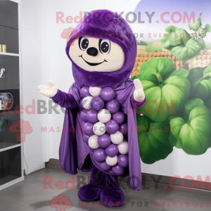 Lilla Grape maskot kostume...