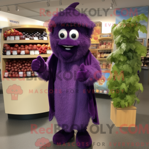Lilla Grape maskot kostume...