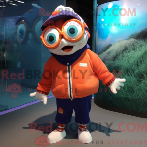 Navy Clown Fish maskot...