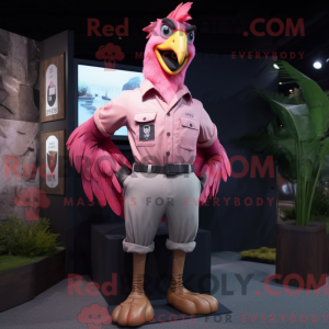 Pink Roosters maskot...