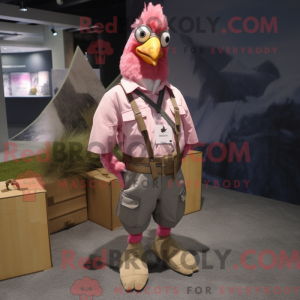 Pink Roosters maskot...