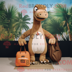 Brown Diplodocus mascot...
