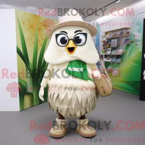 Cream Kiwi mascot costume...