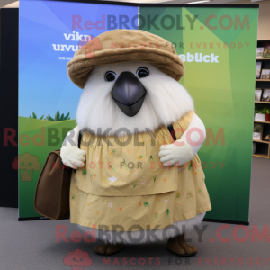 Cream Kiwi mascot costume...