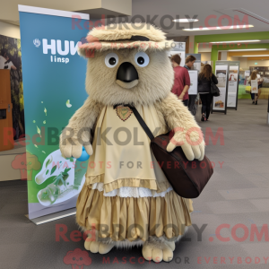 Creme Kiwi maskot kostume...