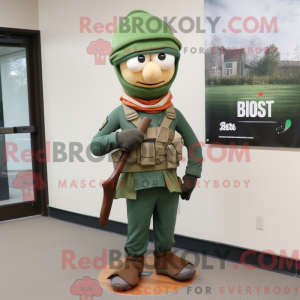 Rust Green Beret mascot...