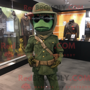 Rust Green Beret mascot...