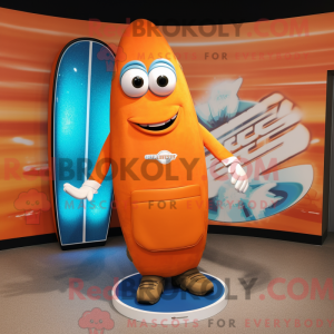 Orange Surfboard mascot...