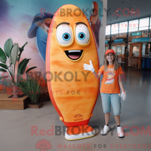 Orange Surfboard maskot...