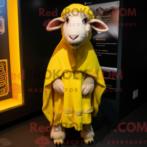 Lemon Yellow Suffolk Sheep...