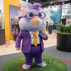 Purple Guinea Pig mascot...