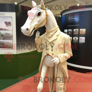 Cream Mare mascot costume...