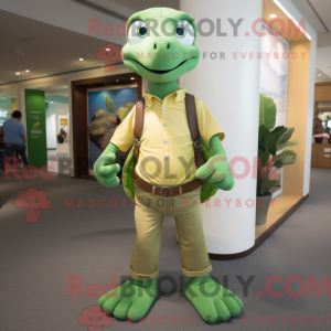 Olive Sea Turtle mascot...