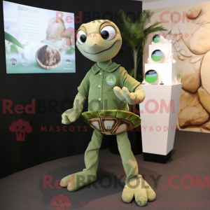 Olive Sea Turtle mascot...