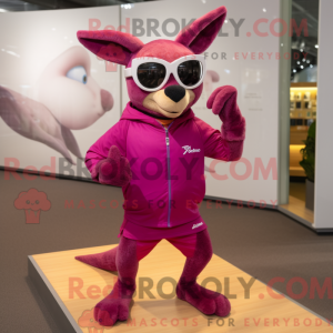 Magenta Kangaroo mascot...