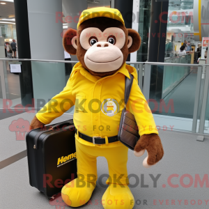 Yellow Chimpanzee mascot...