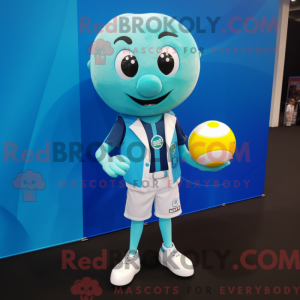 Cyan Volleyball Ball...