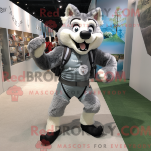 Gray Say Wolf mascot...