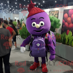 Purple Beet-mascottekostuum...