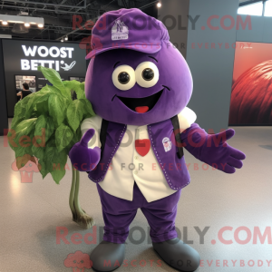 Purple Beet mascot costume...