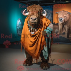 Rust Buffalo maskot kostume...