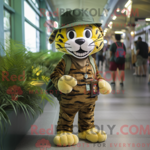 Máscara Olive Tiger com...