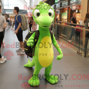 Lime Green Ermine mascot...