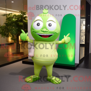 Lime Green Pho mascot...