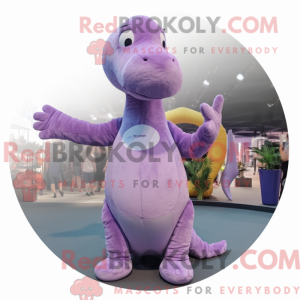 Lavender Diplodocus mascot...
