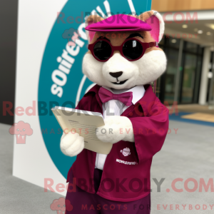 Magenta Ferret maskot...