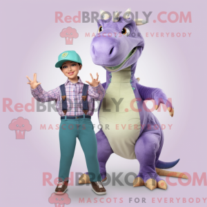 Lavendel Iguanodon maskot...