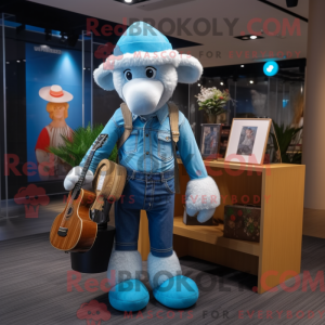 Sky Blue Merino Sheep...