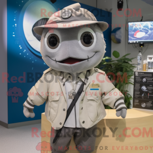 Gray Tuna mascot costume...