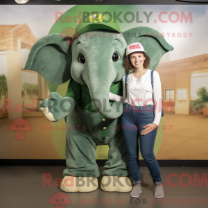 Green Elephant mascot...