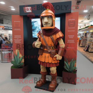 Rust Roman Soldier mascot...